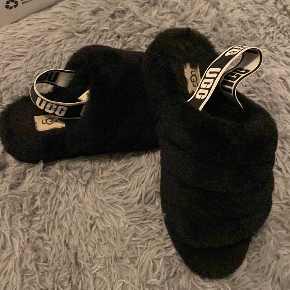Size 8 ugg slipper sandal. Worn twice
